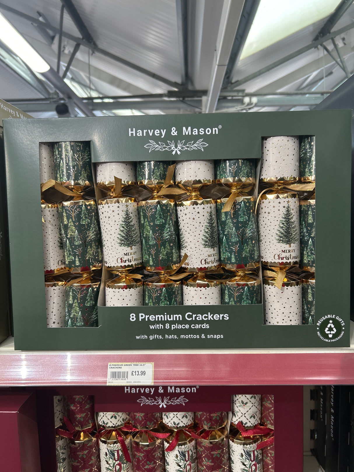 8 Premium Green Tree 12.5" Crackers
