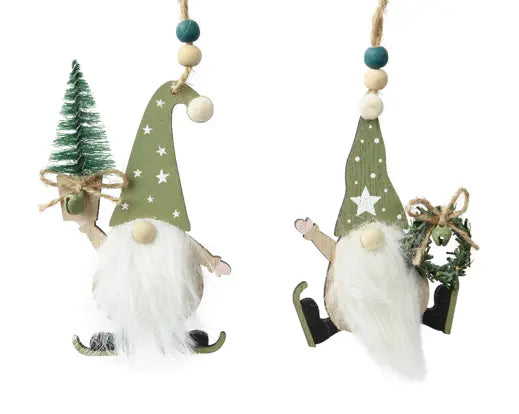 11cm Gnome plywood faux fur beards