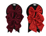 Bow polyester 14cm 2col ass