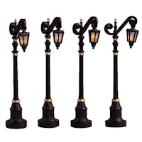 Lemax Colonial Street Lamp Set of 4