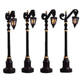 Lemax Colonial Street Lamp Set of 4