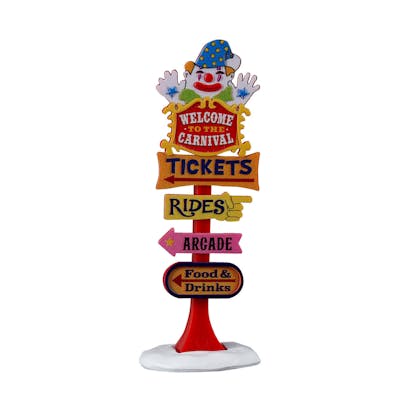 Lemax Carnival Welcome Sign