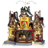 Lemax Holiday Hamlet Christmas Shoppe With 4.5V Adaptor