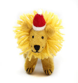 Lion in Christmas Hat