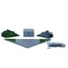 Lemax Plaza System (Grey Round Grass) - 24 Piece