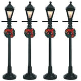 Lemax Gas Lantern Street Lamp Set Of 4 B/O (4.5V)