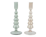 Candleholder glass transparent