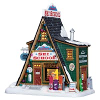 Lemax The Summit Ski School  B/O Led