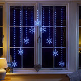 Snowflake Curtain Lights (Various colours)