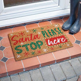 Santa Stop! Door mat - 40 x 60cm