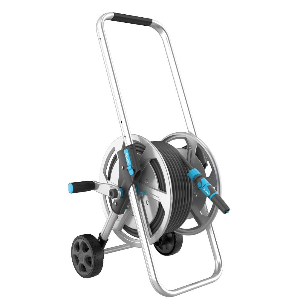Flopro Metal HD Hose Cart Set with 25m Everyday Hose