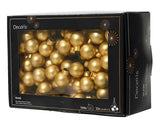 Baubles on wire glass light gold matt