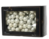 Baubles on wire glass matt winter white