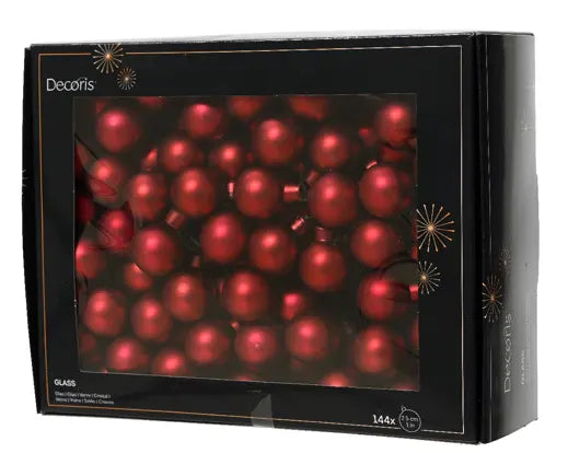 Baubles on wire glass oxblood matt