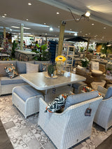 Antigua Rattan Lounge 6 Piece Furniture Set – Pearl & Ash Grey