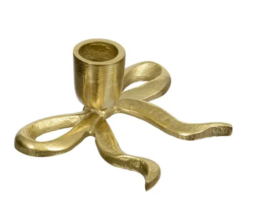 Bow aluminium candle holder