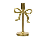Tall bow candleholder aluminium