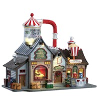 Lemax Bells Gourmet Popcorn Factory With 4.5V Adaptor