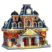 Lemax Main Terminal Train Station With 4.5V Adaptor