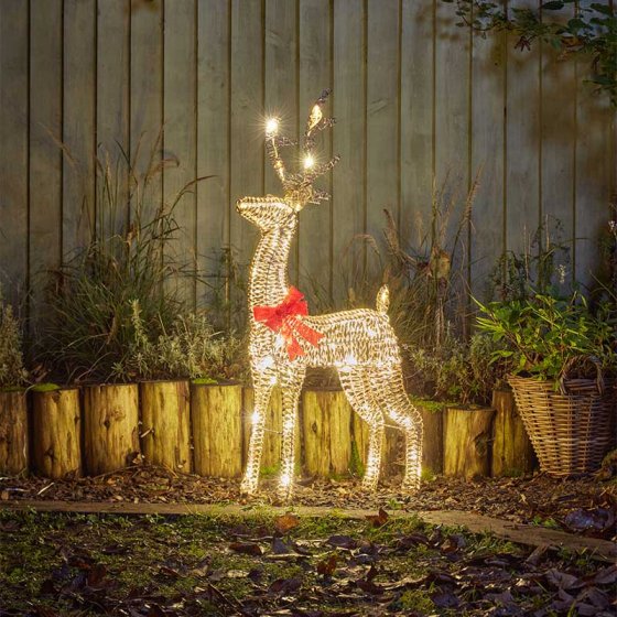 GlitterTwist Reindeer - Gold (Various sizes)