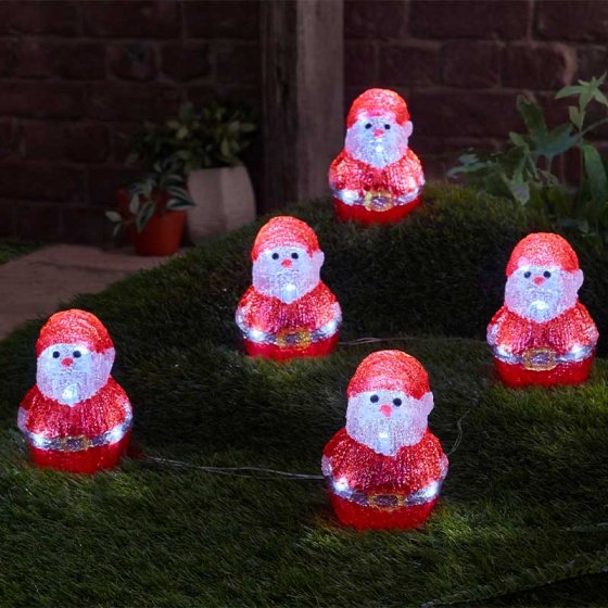 InLit Ice Santas - Set of 5