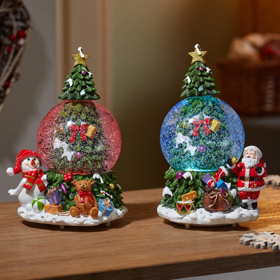 10cm Musical TreeSpin SnowSpheres