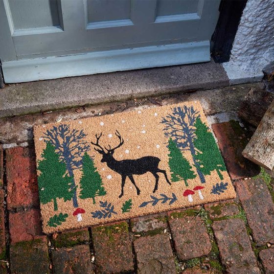 Woodland Stag Decoir Mat 40 x 60cm