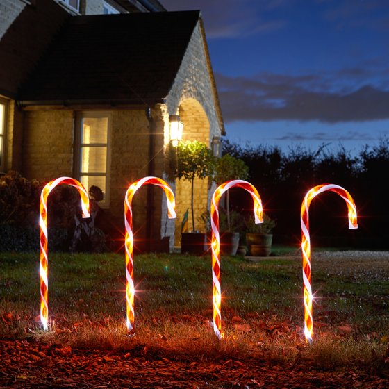 Large CandyCane Stakes - Set of 8
