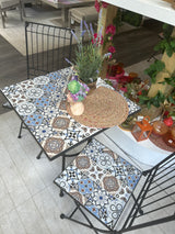 Alexandria 60cm Mosaic Bistro Set