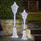 GlitterTwist Lamp Post - Silver 1.5m