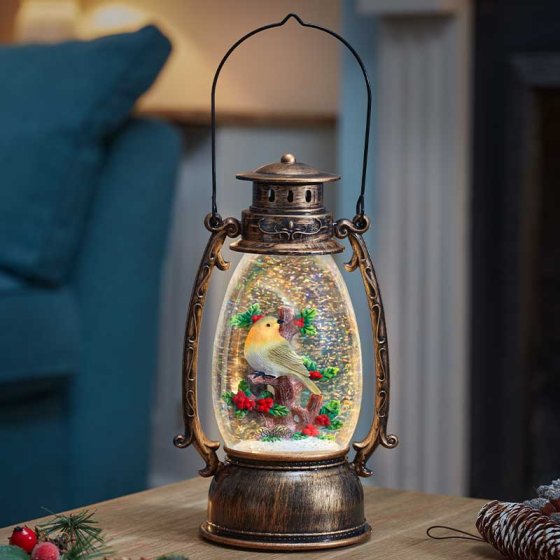 Festive Robin Lantern