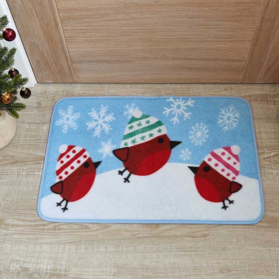 Beanie Robins door mat - 40 x 60cm