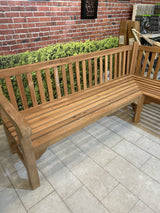 Wooden Teak Corner Bench