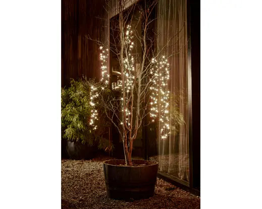 LED tree cascade cluster 8 function twinkle effect outdoor