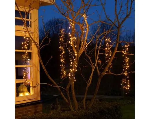 LED tree cascade cluster 8 function twinkle effect outdoor