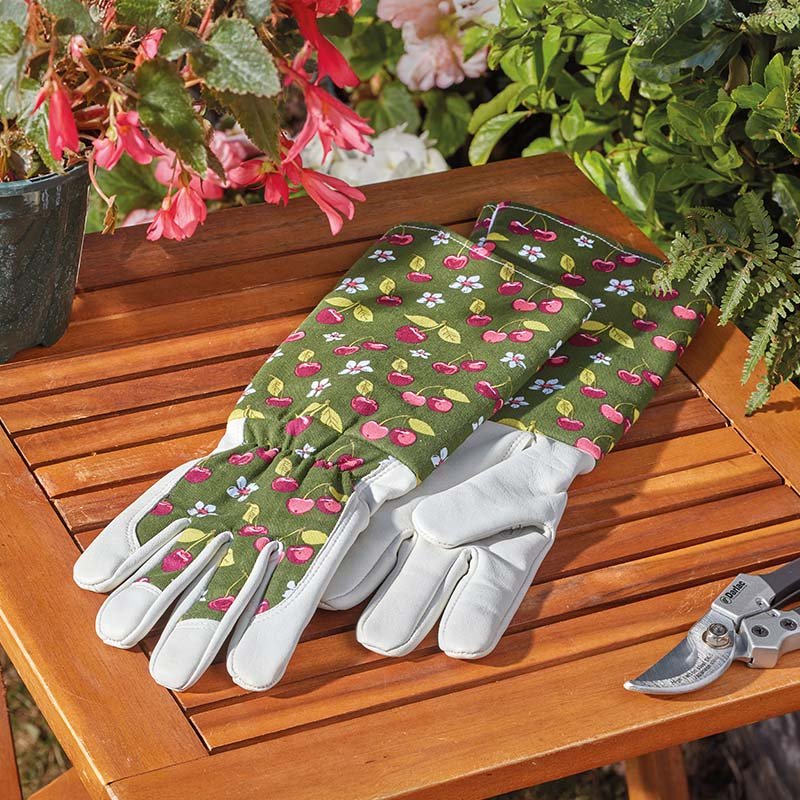 Cherry Garden Gauntlets Medium
