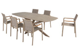 Cortina 6 Seat with Manolo 240cm Barrel Ceramic Dining Table