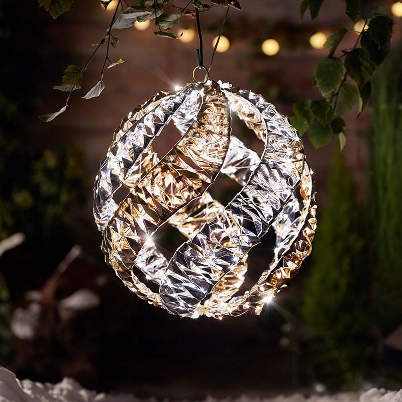 Silver Gilt Helix Bauble 30cm, LV