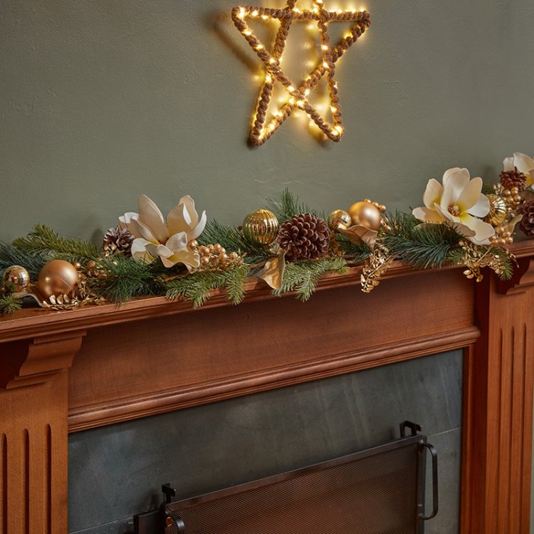 Champagne Magnolia Garland 270cm or 180cm