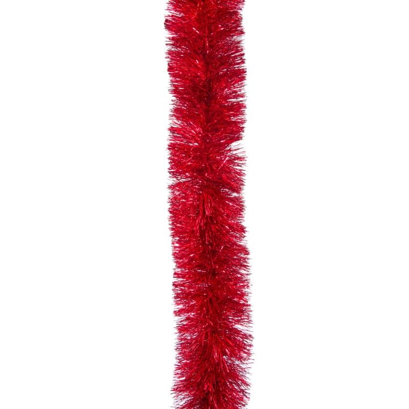 Luxury Tinsel Garland - 15cm - Red