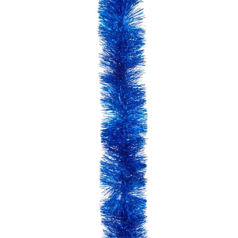 Deluxe Tinsel Garland - 10cm - Blue