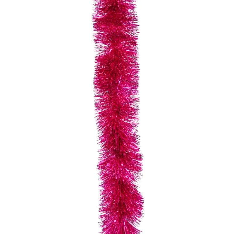 Luxury Tinsel Garland - 15cm - Pink