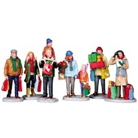 LEMAX HOLIDAY SHOPPERS SET OF 6