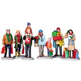 LEMAX HOLIDAY SHOPPERS SET OF 6