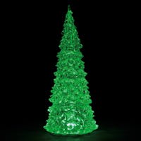 Lemax Crystal Lighted Tree 3 Color Changeable Large B/O (4.5