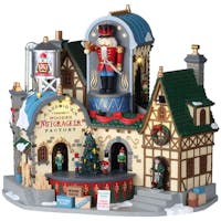 Lemax Ludwigs Wooden Nutcracker Factory With 4.5V Adaptor