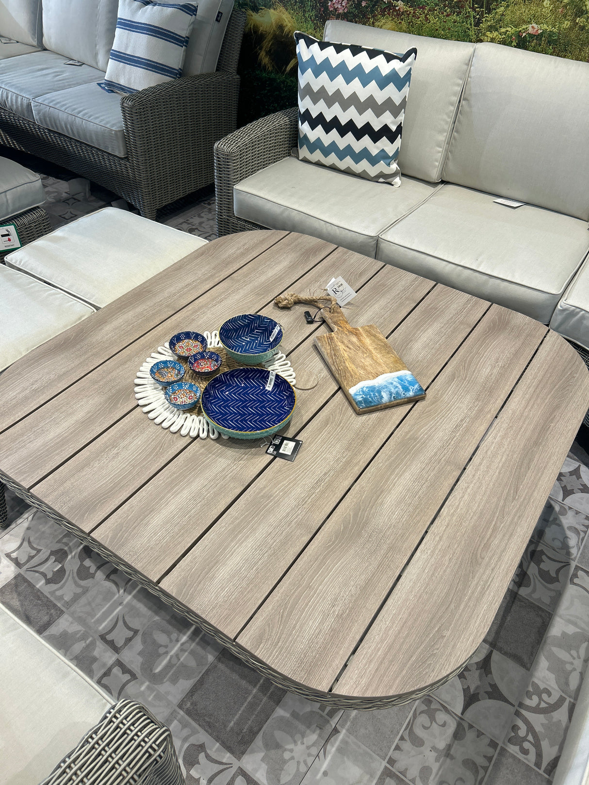 Valencia Compact Rattan Corner Lounge Dining Set