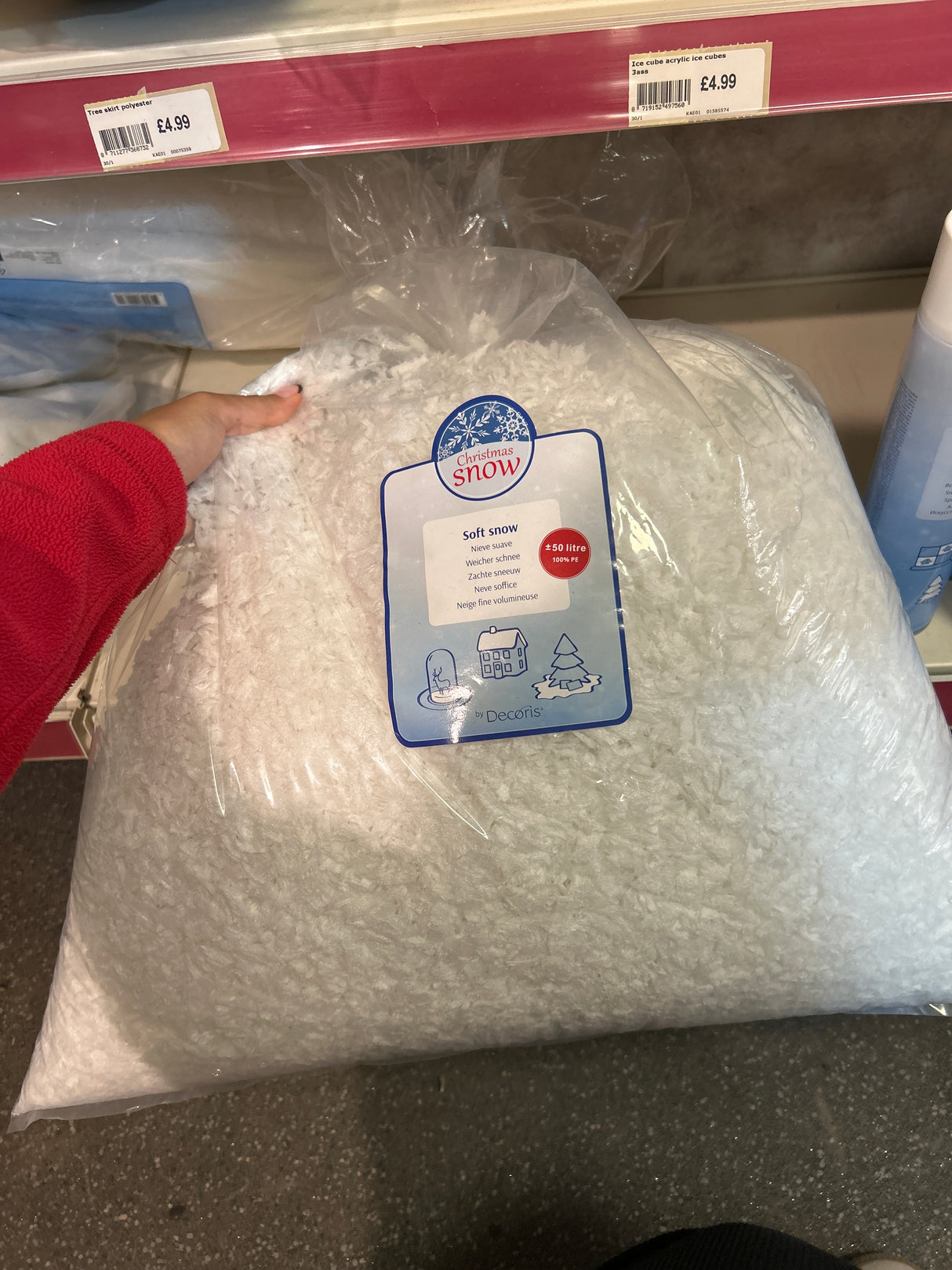 Soft fake snow