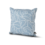 B Cushion Poplar Leaf Sea Blue