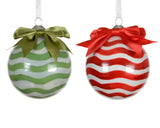 Bauble glass white paint inside paint 2col ass